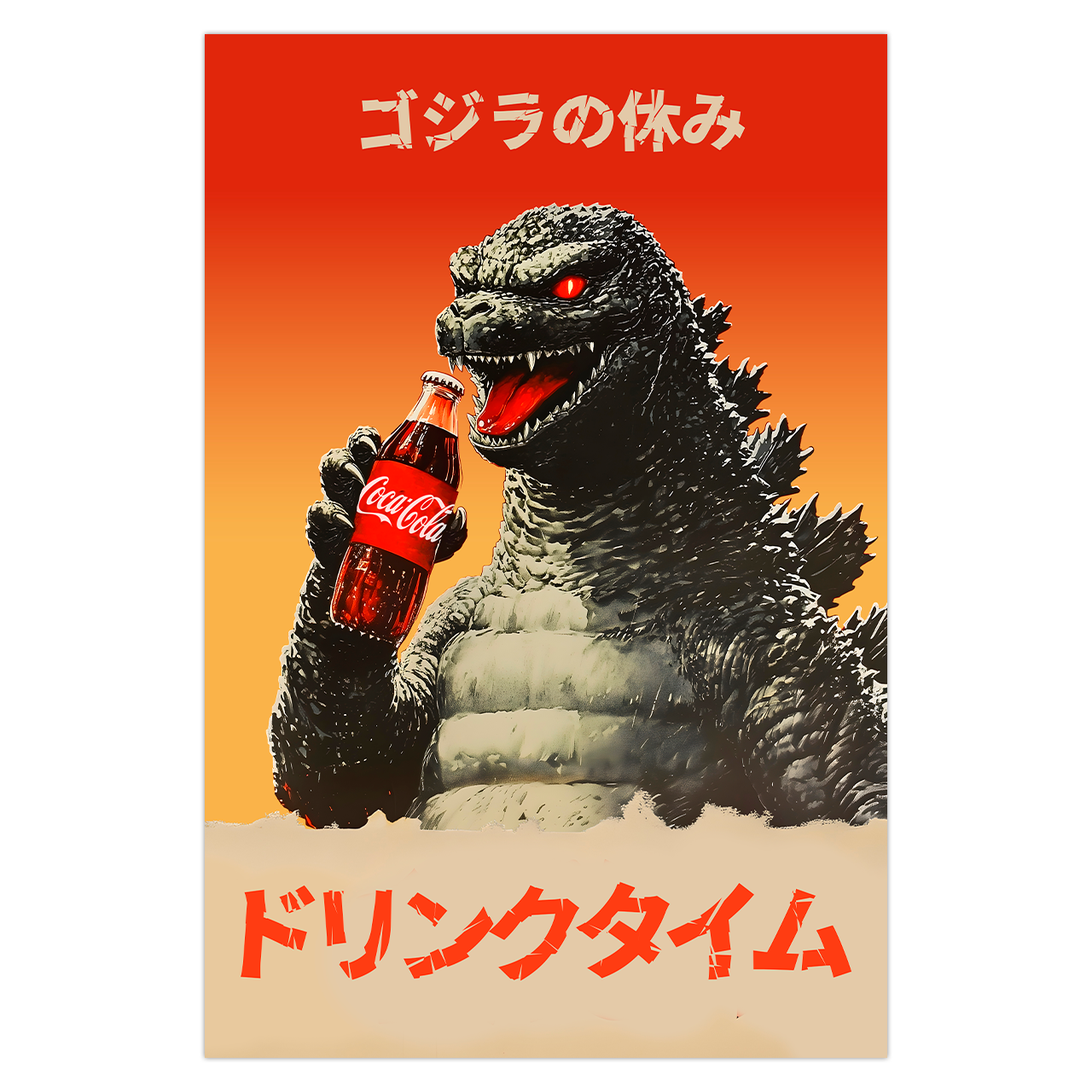 Godzilla's Vacation - Drink Time