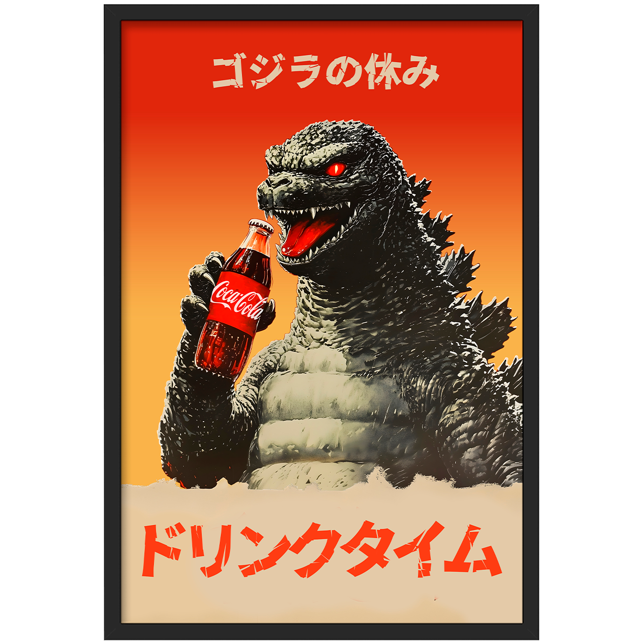 Godzilla's Vacation - Drink Time